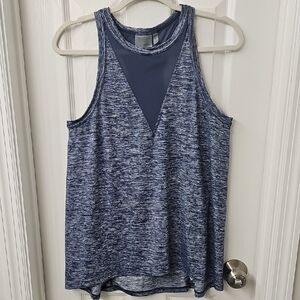 Athleta Women's Heathered Blue Tank Top